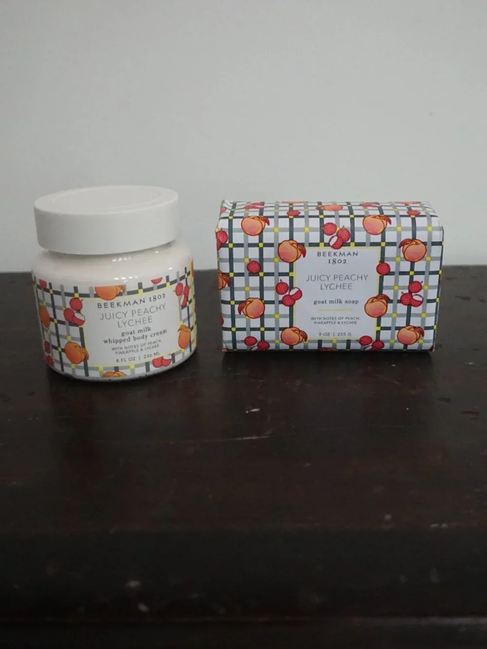 Beekman 1802 Juicy Peach Lychee Goat Milk Lotion Bar Soap